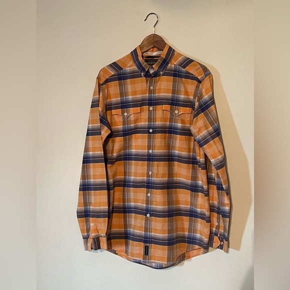 2/$25 | Rough Stock Panhandle Slim | Plaid Button Down - Size LT - Picture 2 of 8